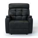 Ver imagem 2 de Poltrona do Papai Reclinável em Corino Cor Preta com Massagem Reclinação Elétrica - Modelo Florença