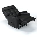 Ver imagem 6 de Poltrona do Papai Reclinável em Corino Cor Preta com Massagem Reclinação Elétrica - Modelo Florença