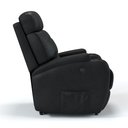 Ver imagem 4 de Poltrona do Papai Reclinável em Corino Cor Preta com Massagem Reclinação Elétrica - Modelo Florença