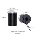 Ver imagem 2 de Balizador Ascoli Redondo Escovado Led 3w 30° Luz Quente 9619 Galaxy St3040