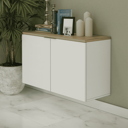 Balcão Nature 110cm Estilare Blc4035 Branco/carvalho - 4