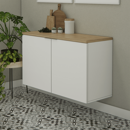 Balcão Nature 110cm Estilare Blc4035 Branco/carvalho - 2