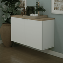 Ver imagem 3 de Balcão Nature 110cm Estilare Blc4035 Branco/carvalho