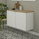 Ver imagem 2 de Balcão Nature 110cm Estilare Blc4035 Branco/carvalho