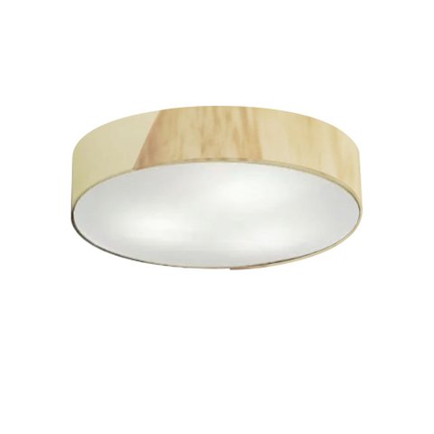 Plafon Luminária de teto decorativa para casa, MD-3076 nórdicas em tecido e madeira 3 lâmpadas - Alg