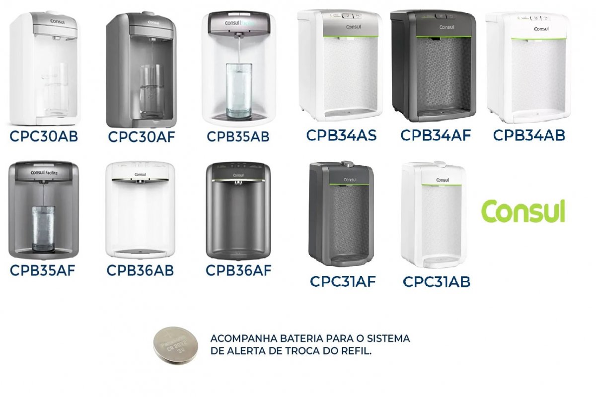 Kit 2 Filtro Refil Consul Para Cpc31 Cpb34 Cix06Ax - 4