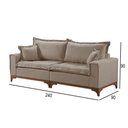 Ver imagem 3 de Sofá 4 Lugares Living Linho M-47 Martins Bege