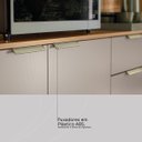 Ver imagem 6 de Cozinha Compacta Pitaya 7 Portas 2 Gavetas e Pés Reguláveis - Amêndola Touch/ Nude Prime Tx Demobile