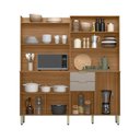 Ver imagem 7 de Cozinha Compacta Pitaya 7 Portas 2 Gavetas e Pés Reguláveis - Amêndola Touch/ Nude Prime Tx Demobile