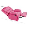 Cadeira Poltrona Imperial Zero Wall Reclinável Corano com Mocho Pink 314 Império - 6