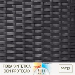 Cadeira de Aluminio Tramada em Fibra Maresia 4 Unidades - Preto - 6
