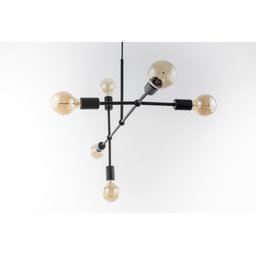Lustre Pendente Prizi Preto Directions Six - 60cm - 1