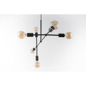 Lustre Pendente Prizi Preto Directions Six - 60cm