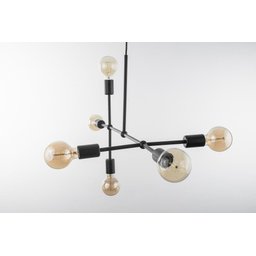 Lustre Pendente Prizi Preto Directions Six - 60cm - 3