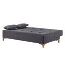 Ver imagem 4 de Sofá Cama 2 Lugares Living M-143 Veludo Martins Grafite