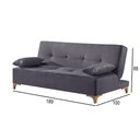 Ver imagem 2 de Sofá Cama 2 Lugares Living M-143 Veludo Martins Grafite