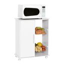 Ver imagem 3 de Fruteira de Cozinha 1 Porta Branco Luxo com Rodízios