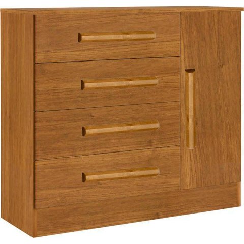 Cômoda para Quarto 4 Gavetas com Sapateira - Zeus-nature - Bianchi Móveis