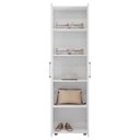 Ver imagem 3 de Multiuso 2 Portas 4 Prateleiras Breatriz 190cm Ajl Móveis Branco