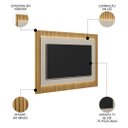 Ver imagem 3 de Painel para Tv Suspenso 70 Pol 180cm Real L06 Tauari/off White Fosco - Mpozenato