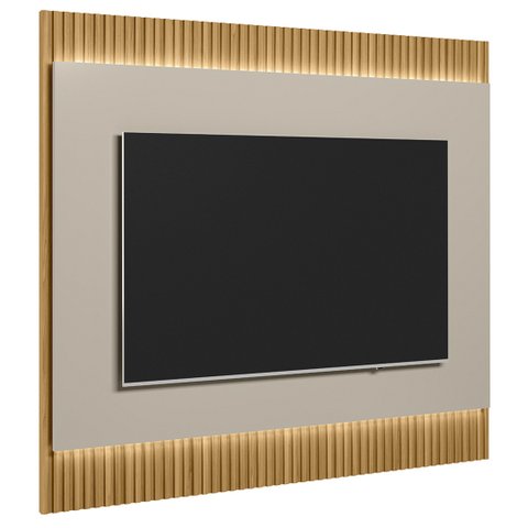 Painel para Tv Suspenso 70 Pol 180cm Real L06 Tauari/off White Fosco - Mpozenato