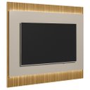 Ver imagem 1 de Painel para Tv Suspenso 70 Pol 180cm Real L06 Tauari/off White Fosco - Mpozenato