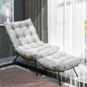 Ver mais imagens de Kit Poltrona e Puff Costela Suede Cinza