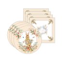 Ver imagem 1 de Kit Sousplat + Guardanapo Páscoa Jardim Nsw 4 Peças com Base
