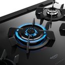 Ver mais imagens de Fogão 5 Bocas a Gás Dako Supreme Timer Glass com Mesa de Vidro e Tripla Chama Titanium Bivolt