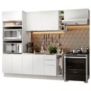 Ver imagem 3 de Armário de Cozinha Completa 290cm Branco Stella Madesa 02