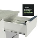 Ver mais imagens de Armário de Cozinha Completa 290cm Branco Stella Madesa 02