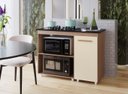 Ver imagem 3 de Balcão de Cooktop Sara 05 Bocas 115cm - Savana/off White Móblis