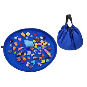 Saco Organizador Brinquedo Tapete Redondo Brincar Dobrável