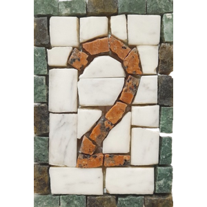 Número em Mosaico Ii - 10x15cm