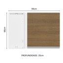 Ver imagem 3 de Armário De Cozinha Aéreo de Canto 100% MDF 1 Porta Branco/Rustic Acordes Madesa