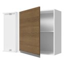 Ver imagem 4 de Armário De Cozinha Aéreo de Canto 100% MDF 1 Porta Branco/Rustic Acordes Madesa
