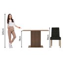 Ver imagem 4 de Conjunto Sala de Jantar Mesa Tampo de Madeira 2 Cadeiras Rustic/oxford Tainá Madesa