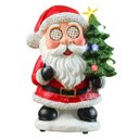 Ver imagem 1 de Papai Noel Arvore Natal Mexe Os Olhos Musical Natalino Luzes Led Decoraçao Estnate Festa Evento Come