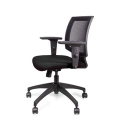 Cadeira de Escritório Ergonômica Giratória Preta Profit Marelli - 1