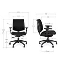 Ver imagem 5 de Cadeira de Escritório Ergonômica Giratória Preta Profit Marelli