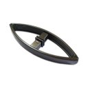 Ver imagem 1 de Puxador curvo com 1 furo 27cm para porta de vidro e portão - Bronze