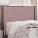Ver imagem 5 de Cabeceira Decorativa Queen Size 1,60m Trento Veludo Lilás - Gran Belo