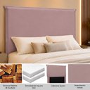 Ver imagem 3 de Cabeceira Decorativa Queen Size 1,60m Trento Veludo Lilás - Gran Belo