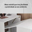 Ver imagem 5 de Armário Escrivaninha 2 Portas com Mesa Retrátil Duo - Branco