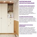 Ver mais imagens de Guarda Roupa 3 Portas 2 Gavetas Ananda Casatema MadeiraOriginals Bege/Offwhite/Mel