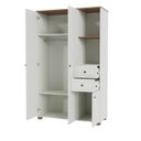 Ver imagem 4 de Guarda Roupa 3 Portas 2 Gavetas Ananda Casatema MadeiraOriginals Bege/Offwhite/Mel