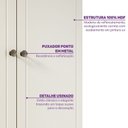 Ver imagem 6 de Guarda Roupa 3 Portas 2 Gavetas Ananda Casatema MadeiraOriginals Bege/Offwhite/Mel