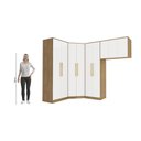 Ver imagem 6 de Quarto Modulado Kappesberg Adapt Nogueira/Branco 4 Peças