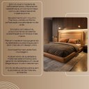Ver imagem 7 de Conjunto Cama Japonesa King Cabeceira Alta Estofada Courino Premiun Luxo Alto Padrão 195cm Clean Mod