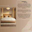 Ver mais imagens de Conjunto Cama Japonesa King Cabeceira Alta Estofada Courino Premiun Luxo Alto Padrão 195cm Clean Mod